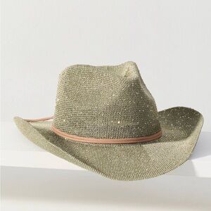 Anthropologie Sparkle Cowboy Rancher Hat
